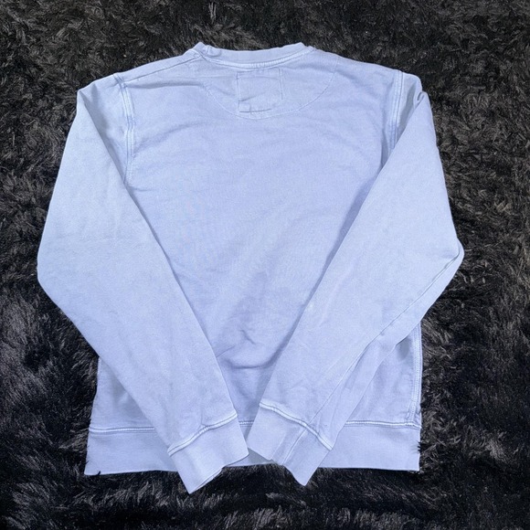 JWXS Crewneck Sweatshirt Mens Small Blue Pocket Pullover Long Sleeve Cotton - Picture 8 of 8